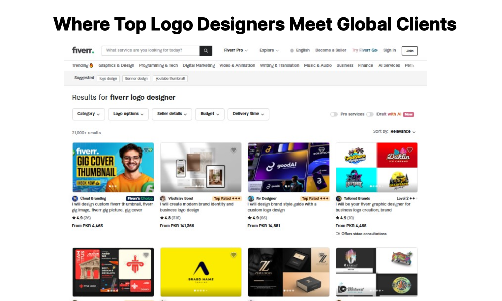 Step-by-step guide to hiring logo designers on Fiverr